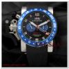 HK2214-GRAHAM GMT MAVİ BEZEL KRONMETRE ERKEK SAATİ