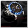 HK2214-GRAHAM GMT MAVİ BEZEL KRONMETRE ERKEK SAATİ