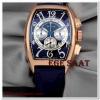 HK2368-FRANCK MULLER GENEVE KRONO LACİVERT KORDON