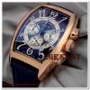 HK2368-FRANCK MULLER GENEVE KRONO LACİVERT KORDON