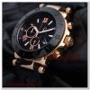 HK2378-GUESS COLLECİTON ROSE GOLD SİYAH PVD METAL KORDON